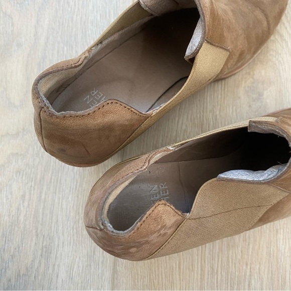 Eileen Fisher Tan Suede Ankle Bootie - Picture 5 of 7